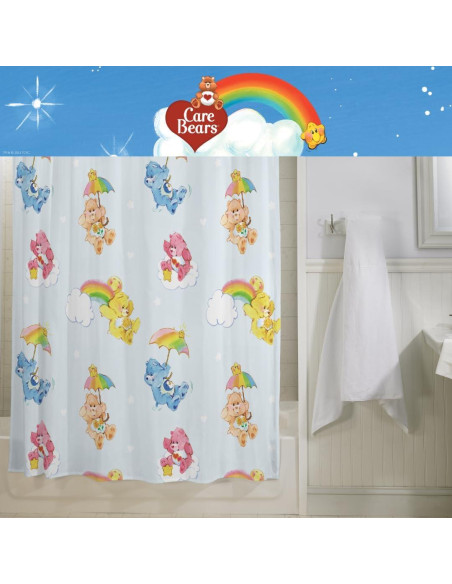 Cortina de Ducha Care Bears Franco 70x72 cm 13 Piezas Cortina de Ducha Care Bears Franco 70x72 cm 13 Piezas