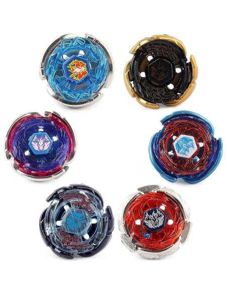 Set de 6 Gyros Metal Fusion XIAODANYOUPIN con Lanzadores Set de 6 Gyros Metal Fusion XIAODANYOUPIN con Lanzadores