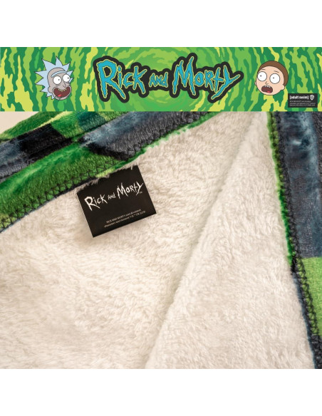Manta Pickle Rick Franco 116x152 cm Suave y Acogedora Manta Pickle Rick Franco 116x152 cm Suave y Acogedora