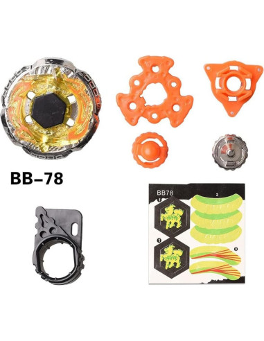 Beyblade Burst Gyros Set 6 Tops + 2 Lanzadores + Stickers