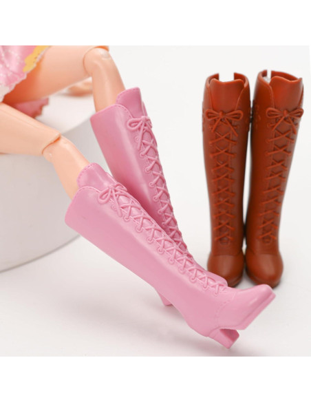2 Pares de Botas para Muñeca BuleVina Moda Vaquera 2 Pares de Botas para Muñeca BuleVina Moda Vaquera