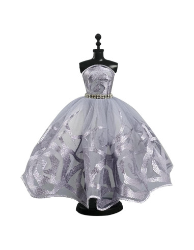 Vestido de Ballet para Muñeca HWKJ 29cm Tutu Gris
