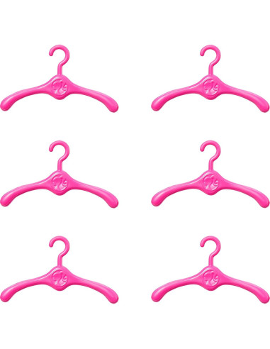 Armario Fashionistas Barbie Púrpura con 6 Perchas y Asa