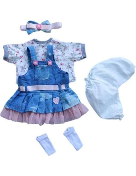 Ropa para muñecas Reborn scnbom 17-24" (26-61 cm) 5 piezas Ropa para muñecas Reborn scnbom 17-24" (26-61 cm) 5 piezas