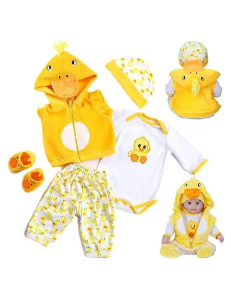 Ropa para muñecas Reborn scnbom 17-22 pulgadas 5 piezas Ropa para muñecas Reborn scnbom 17-22 pulgadas 5 piezas
