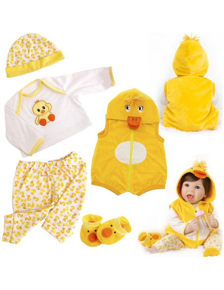Ropa para muñecas Reborn scnbom 17-22 pulgadas 5 piezas Ropa para muñecas Reborn scnbom 17-22 pulgadas 5 piezas