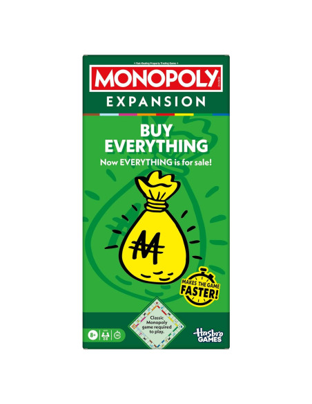 Monopoly Compra Todo Hasbro Expansión Juego Rápido 2-6 Jugadores Monopoly Compra Todo Hasbro Expansión Juego Rápido 2-6 Jugadores