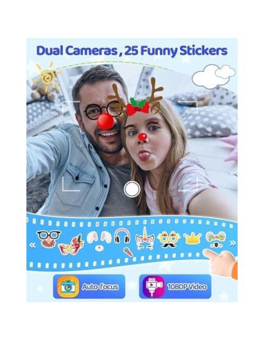 KOKODI Teléfono Inteligente para Niños con Doble Cámara