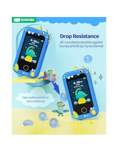 KOKODI Teléfono Inteligente para Niños con Doble Cámara