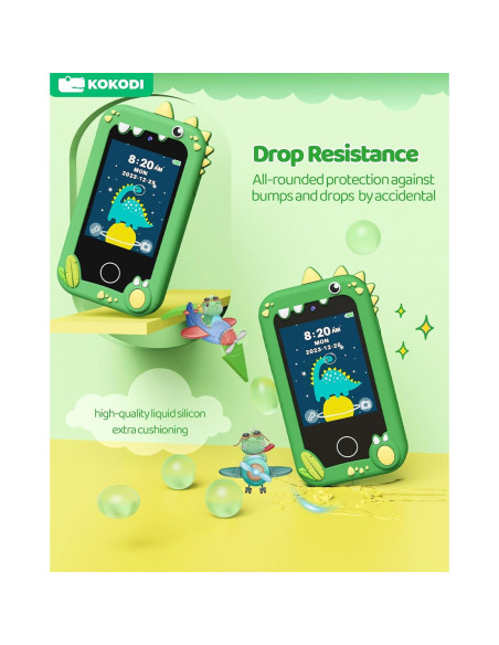 KOKODI Teléfono Inteligente Verde para Niños 3-10 Años KOKODI Teléfono Inteligente Verde para Niños 3-10 Años