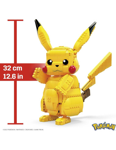 MEGA Juguetes de Construcción Pikachu Jumbo 30,48 cm 806 Piezas