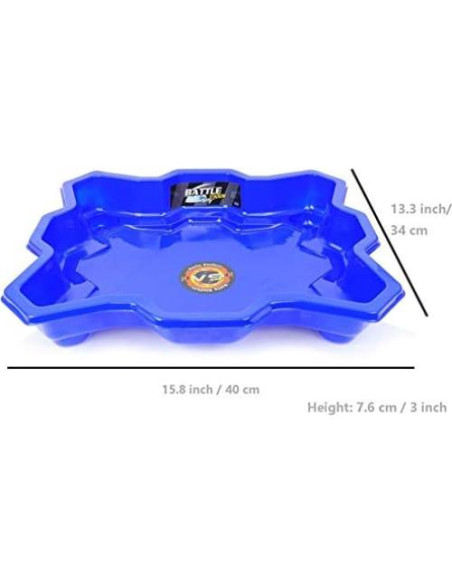 Arena de Batalla Bey Stadium 17Tek Azul 40x34cm para Beyblade Arena de Batalla Bey Stadium 17Tek Azul 40x34cm para Beyblade
