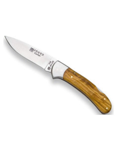 Cuchillo Plegable de Caza Joker Cocker, Mango de Olivo, Hoja 9 cm
