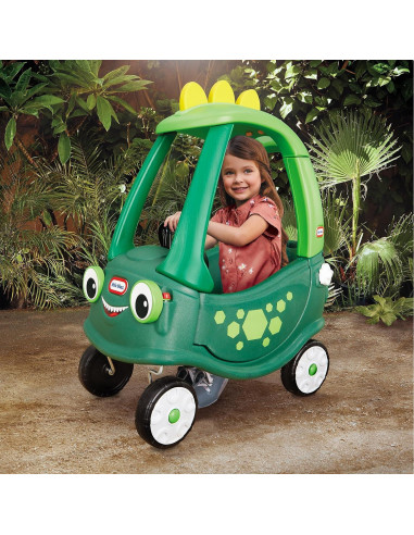 Little Tikes Cozy Coupe Dino Verde Grande para Niños