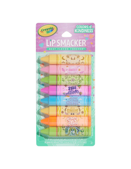 Paquete de Fiesta Lip Smacker Crayola - 8 Bálsamos Labiales Paquete de Fiesta Lip Smacker Crayola - 8 Bálsamos Labiales
