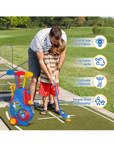 Conjunto de Golf para Niños Liberry con Carrito y Accesorios