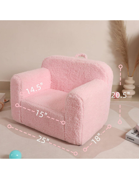 Silla Suave para Niños MOMCAYWEX Rosa 36.83 cm Profundidad Silla Suave para Niños MOMCAYWEX Rosa 36.83 cm Profundidad