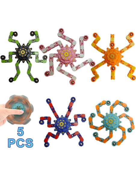 5 Piezas Spinner Antiestrés Sqlhrke Juguetes Sensoriales 5 Piezas Spinner Antiestrés Sqlhrke Juguetes Sensoriales