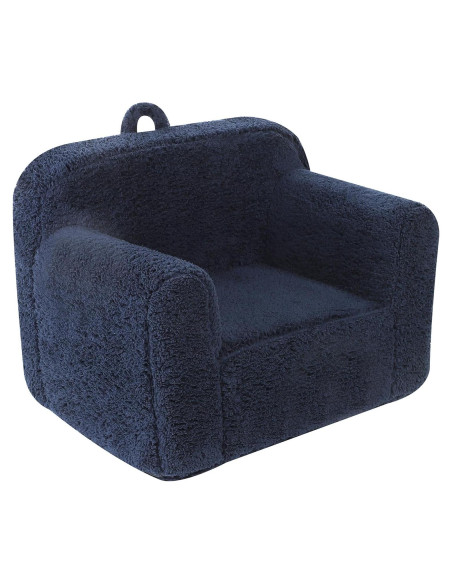 Silla Sherpa Azul Oscuro para Niños - Suave y Cómoda Silla Sherpa Azul Oscuro para Niños - Suave y Cómoda