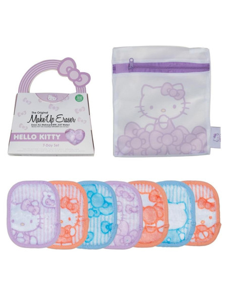 MakeUp Eraser Hello Kitty Set 7 Paños Desmaquillantes MakeUp Eraser Hello Kitty Set 7 Paños Desmaquillantes