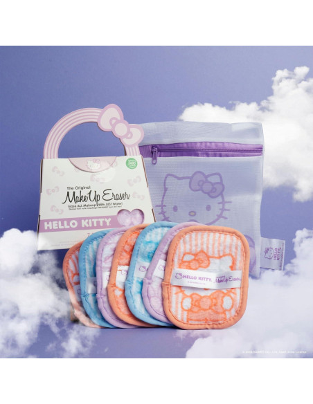 MakeUp Eraser Hello Kitty Set 7 Paños Desmaquillantes MakeUp Eraser Hello Kitty Set 7 Paños Desmaquillantes