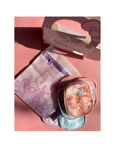MakeUp Eraser Hello Kitty Set 7 Paños Desmaquillantes