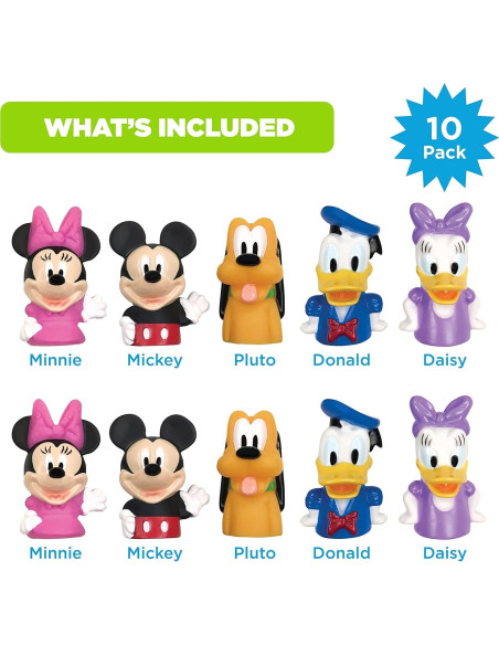 Marionetas de Dedo Disney Mickey Mouse 10 Piezas Educativas Marionetas de Dedo Disney Mickey Mouse 10 Piezas Educativas