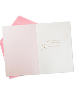 Tarjeta de Cumpleaños Hallmark Disney Princesas con Stickers 2