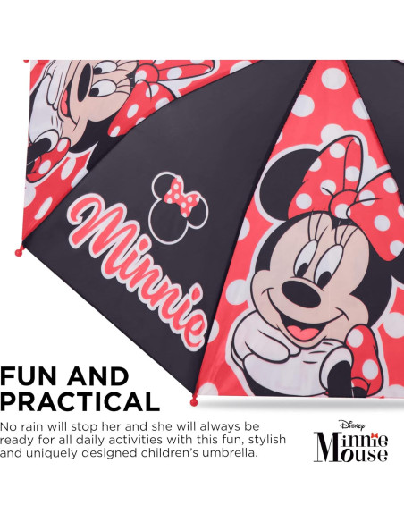 Paraguas para Niños Disney Minnie Mouse 50.8x63.5cm Paraguas para Niños Disney Minnie Mouse 50.8x63.5cm