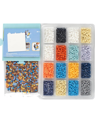 Kit Perler Bluey Deluxe 4470 Piezas Multicolor