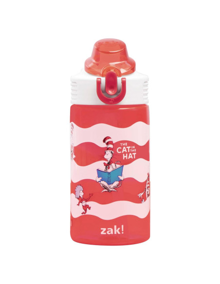 Botella de Agua Zak Designs 16oz Dr. Seuss Gato Sombrero Botella de Agua Zak Designs 16oz Dr. Seuss Gato Sombrero
