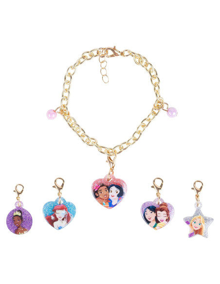 Set Pulsera Encanto Disney Princess LUV HER 1 Pulsera 5 Encantos Set Pulsera Encanto Disney Princess LUV HER 1 Pulsera 5 Encantos