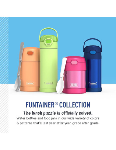Botella de Agua THERMOS FUNtainer 354 ml Moana 2 con Pajilla