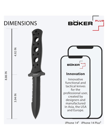 Cuchillo Boker Plus Steelmariner 20.32 cm Acero Inoxidable