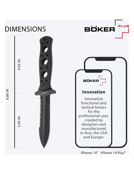 Cuchillo Boker Plus Steelmariner 20.32 cm Acero Inoxidable Cuchillo Boker Plus Steelmariner 20.32 cm Acero Inoxidable