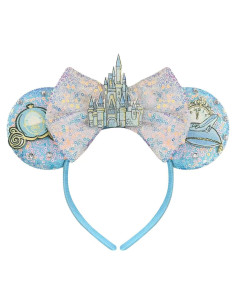 Diadema de Orejas de Ratón Princesa Bmobuo Castillo Azul