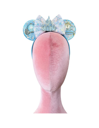 Diadema de Orejas de Ratón Princesa Bmobuo Castillo Azul
