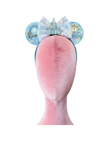 Diadema de Orejas de Ratón Princesa Bmobuo Castillo Azul Diadema de Orejas de Ratón Princesa Bmobuo Castillo Azul
