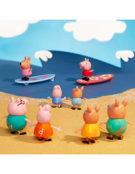 Campervan Peppa Pig Visita Australia con 8 Figuras Campervan Peppa Pig Visita Australia con 8 Figuras