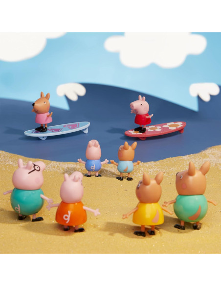Campervan Peppa Pig Visita Australia con 8 Figuras Campervan Peppa Pig Visita Australia con 8 Figuras