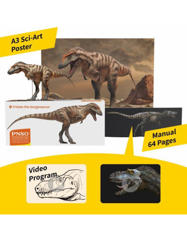 Figura de Dinosaurio PNSO Tristan El Gorgosaurio 25.4cm