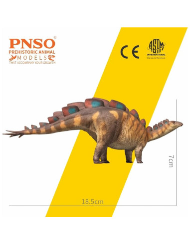 Modelo Dinosaurio Wuerhosaurus PNSO 35.5x10.2x15.2 cm
