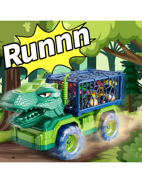 Camión Transportador de Dinosaurios BLmukce con Alfombrilla Camión Transportador de Dinosaurios BLmukce con Alfombrilla