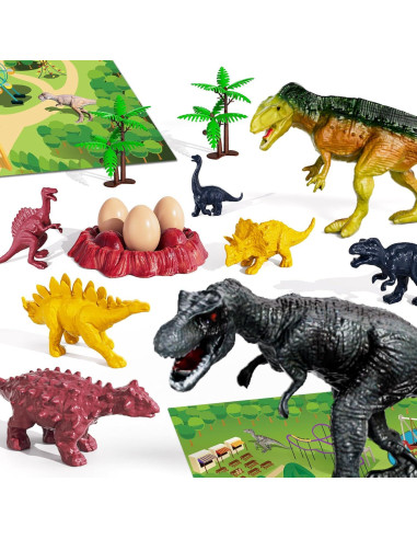 Camión Transportador de Dinosaurios BLmukce con Alfombrilla