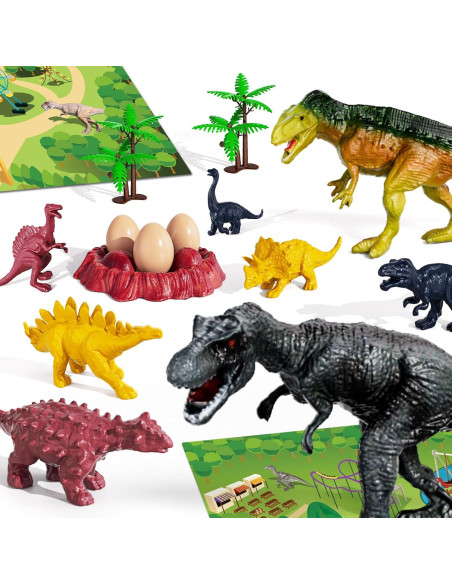 Camión Transportador de Dinosaurios BLmukce con Alfombrilla Camión Transportador de Dinosaurios BLmukce con Alfombrilla