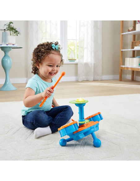 Set de Batería KidiBeats VTech Naranja 4 tambores y 9 melodías Set de Batería KidiBeats VTech Naranja 4 tambores y 9 melodías