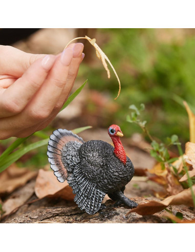 Pavo Realista Schleich - Juguete Educativo 5x5.8 cm