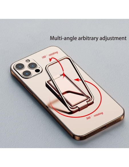 Soporte de Dedo Ajustable 360 DPWZTIA para Teléfono - Dorado Rosa Soporte de Dedo Ajustable 360 DPWZTIA para Teléfono - Dorado Rosa