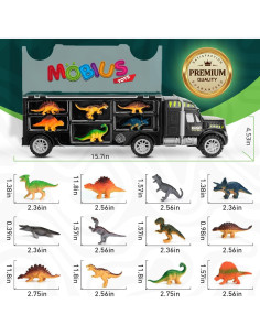 MOBIUS Camión Transportador de Dinosaurios - 12 Figuras 2