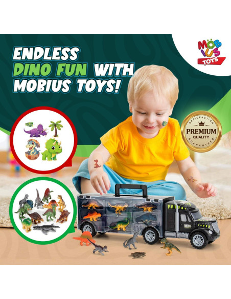 MOBIUS Camión Transportador de Dinosaurios - 12 Figuras MOBIUS Camión Transportador de Dinosaurios - 12 Figuras